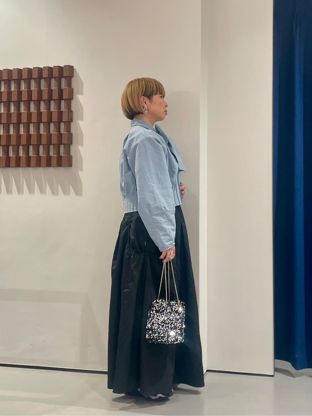KOUさんの「INDIVI｜ボウタイシャツブルゾン」を使ったコーディネート