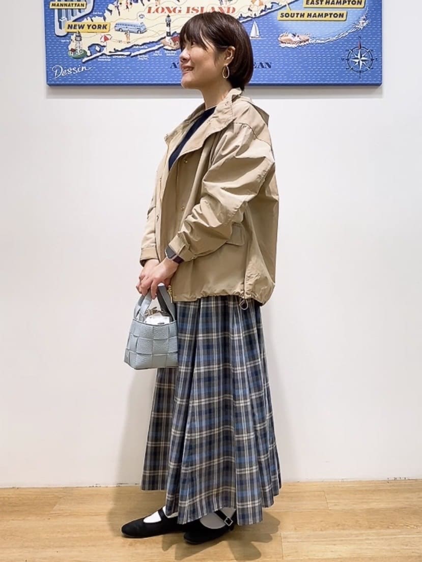 Hamaさんの「Dessin｜【撥水/2WAY】フーディーブルゾン」を使ったコーディネート