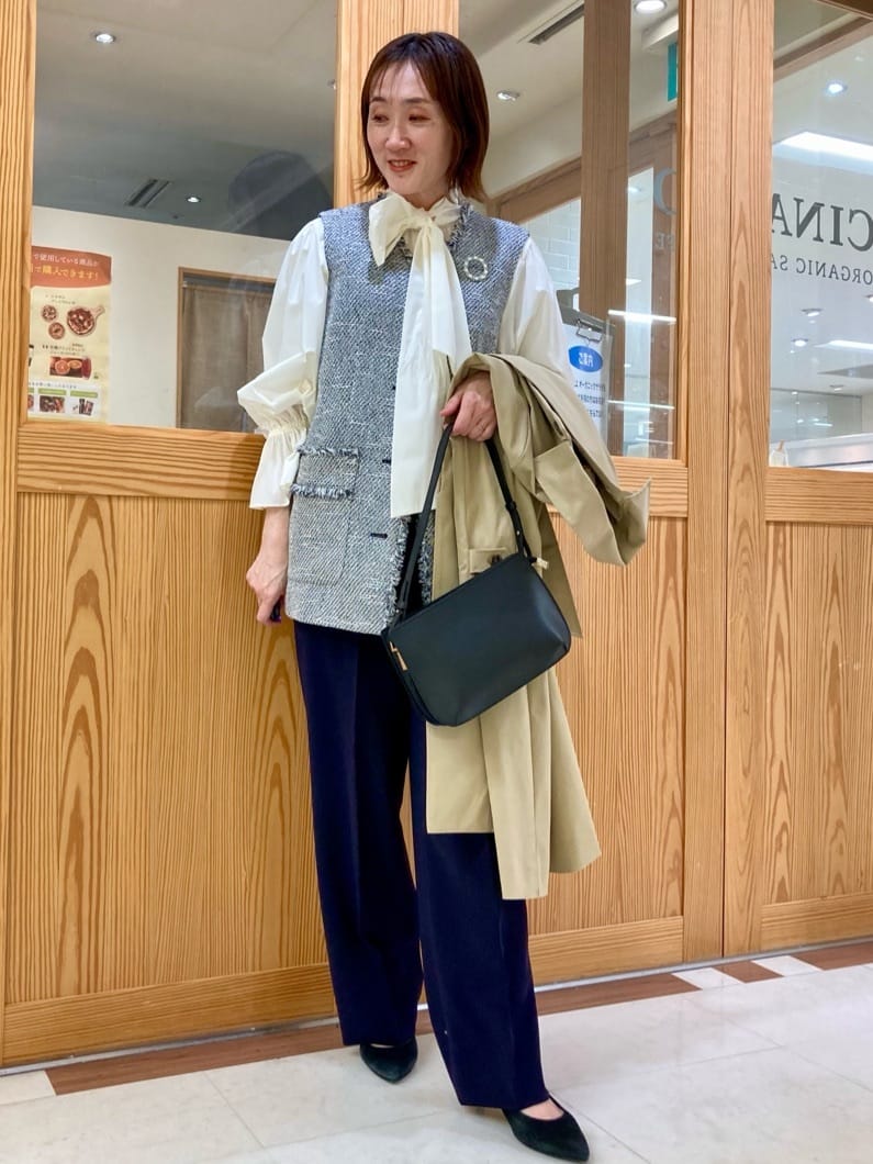 ゆうさんの「UNTITLED｜◆【はっ水/洗える】タスランステンカラーコート」を使ったコーディネート