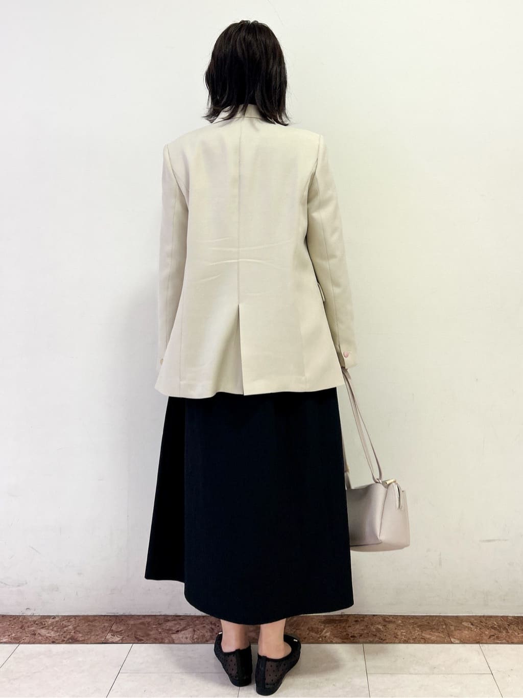madokaさんの「OPAQUE.CLIP｜金ボタンダブルブレストテーラードジャケット／セットアップ対応【洗える】」を使ったコーディネート