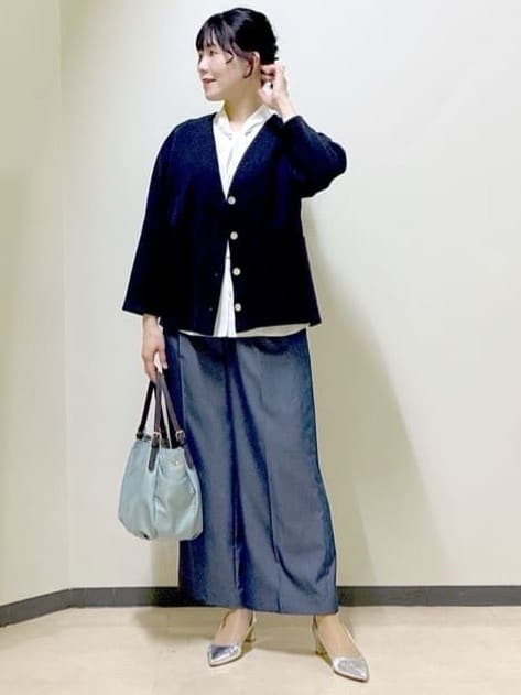  beni_gingerさんの「Reflect｜【着回し力◎】ジャケット風ニットカーディガン」を使ったコーディネート