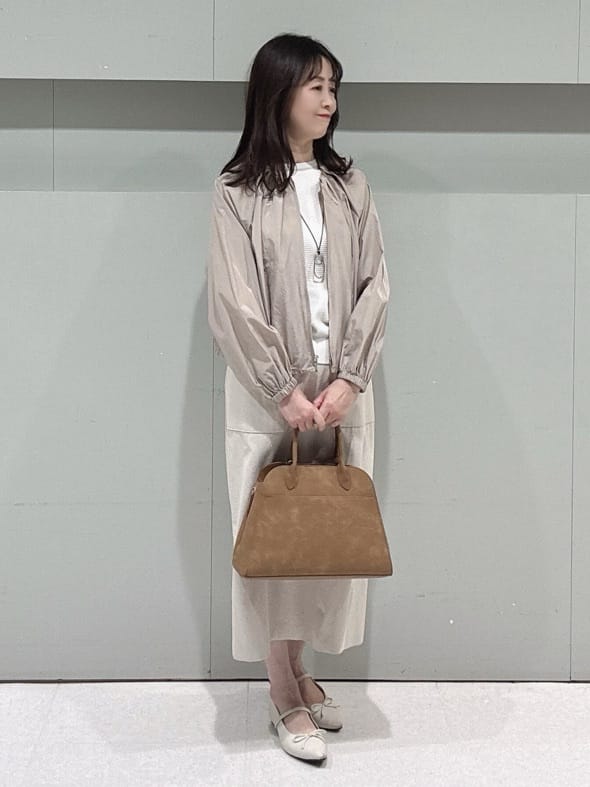 makiさんの「UNTITLED｜◆【セットアップ可/はっ水】シャイニータイプライターブルゾン」を使ったコーディネート