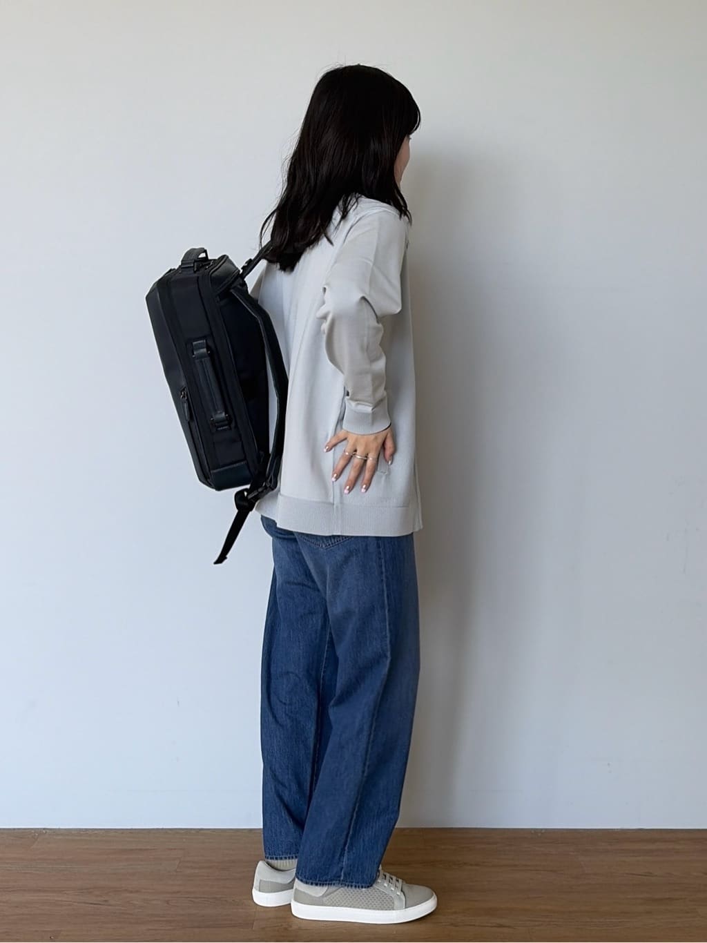 Akutagawaさんの「TAKEO KIKUCHI｜ジップアップ 鹿の子 ニット」を使ったコーディネート