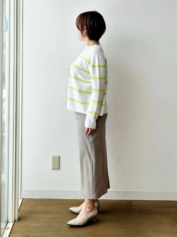 やじまさんの「UNTITLED｜◆【ゆったり/洗える】クロップドニットプルオーバー」を使ったコーディネート