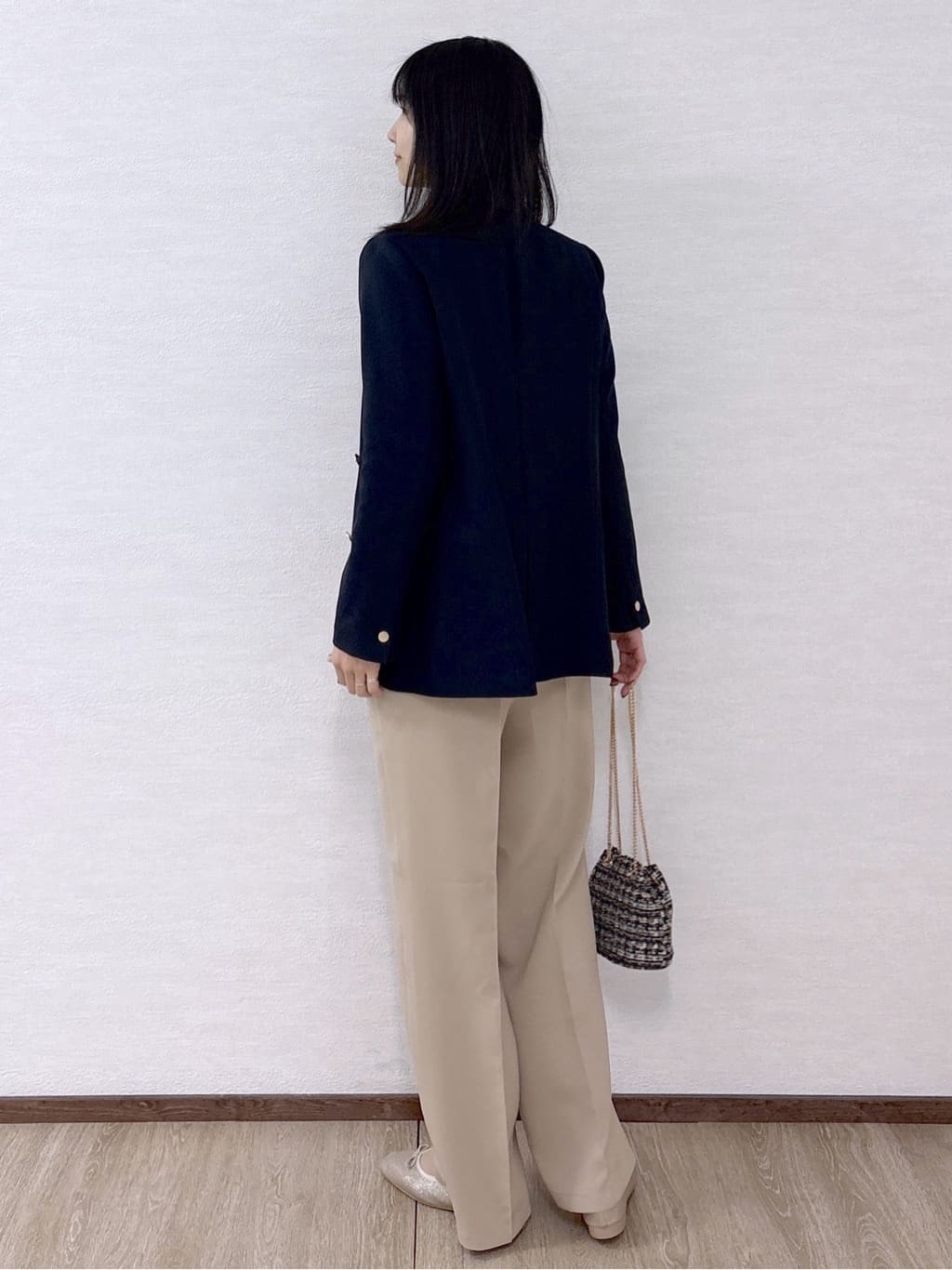 sachikoさんの「OPAQUE.CLIP｜金ボタンダブルブレストテーラードジャケット／セットアップ対応【洗える】」を使ったコーディネート