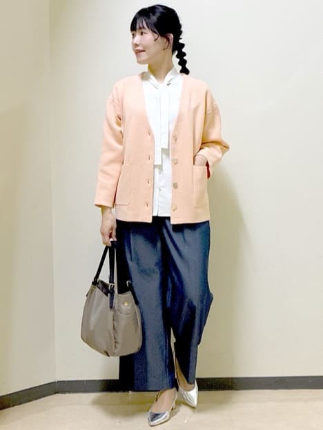  beni_gingerさんの「Reflect｜【レイヤードに◎】ボウタイブラウス」を使ったコーディネート