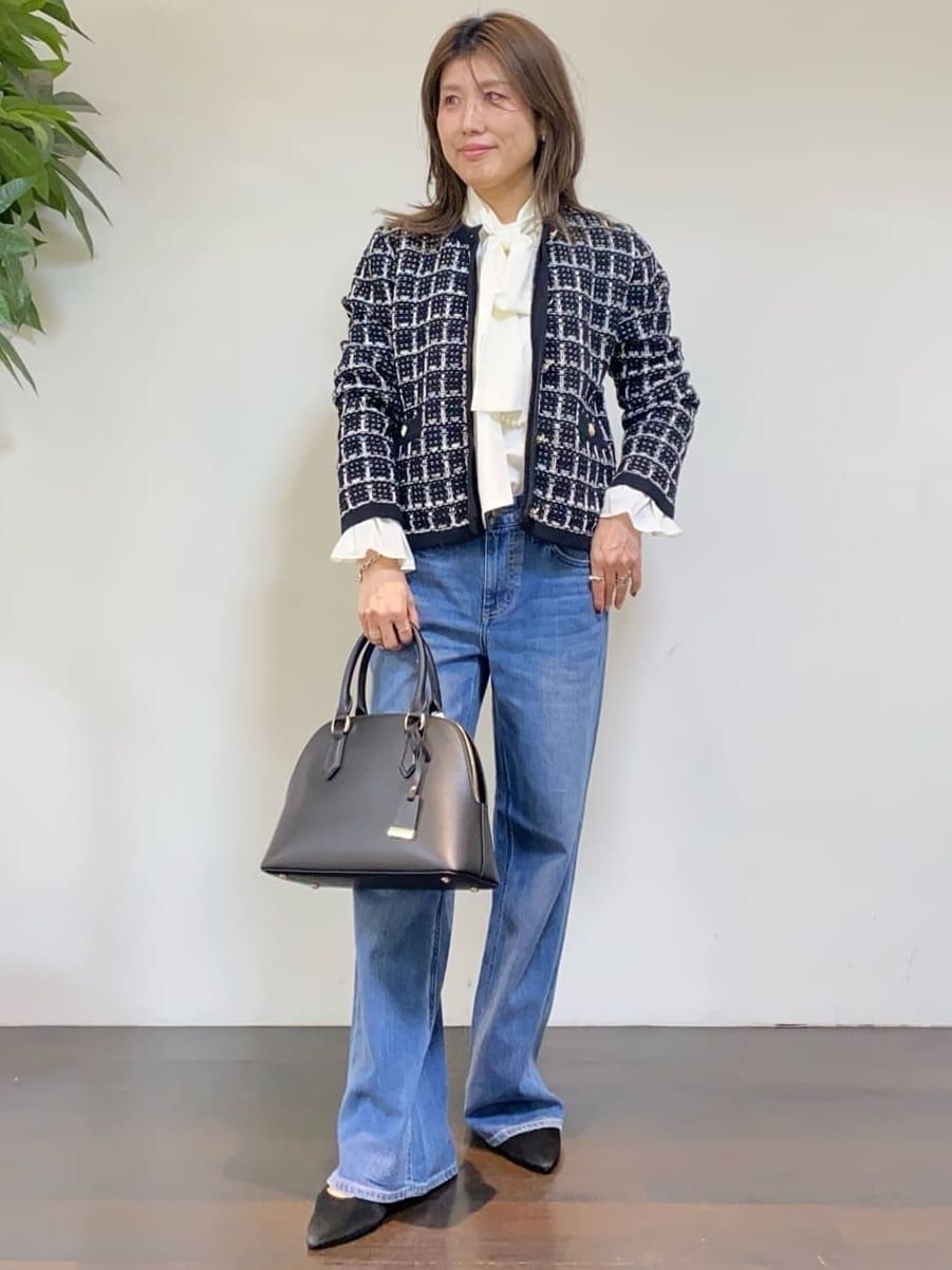 tomoさんの「UNTITLED｜【TORRAZZO DONNA】ツイードコットンカーディガン」を使ったコーディネート