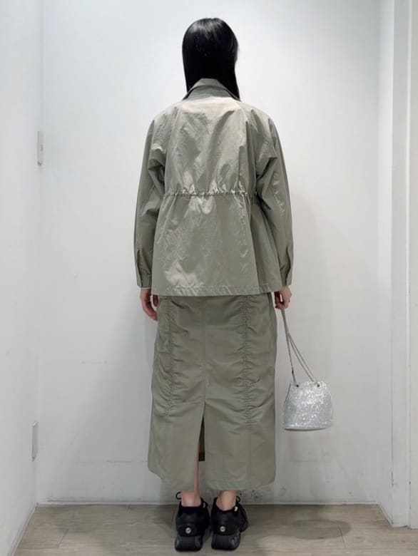 くっしーさんの「OPAQUE.CLIP｜撥水スタンドZIPブルゾン【洗濯機OK／UVケア／花粉対応】」を使ったコーディネート