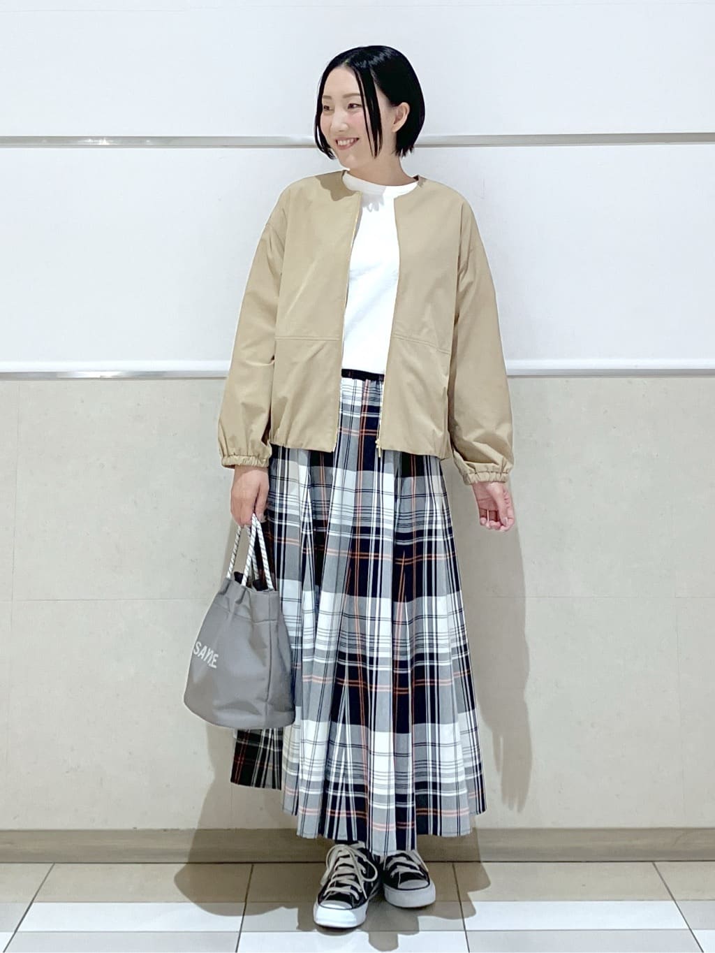 eriko さんの「Dessin｜【360度可愛い・洗える】バックヘンリーカットソー」を使ったコーディネート