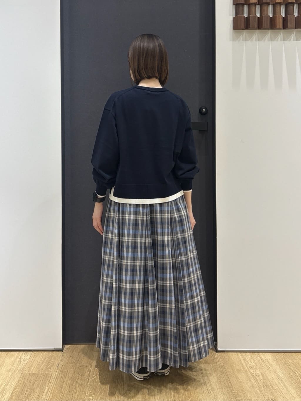 risaさんの「Dessin｜【洗える】バイカラーデザインニット」を使ったコーディネート
