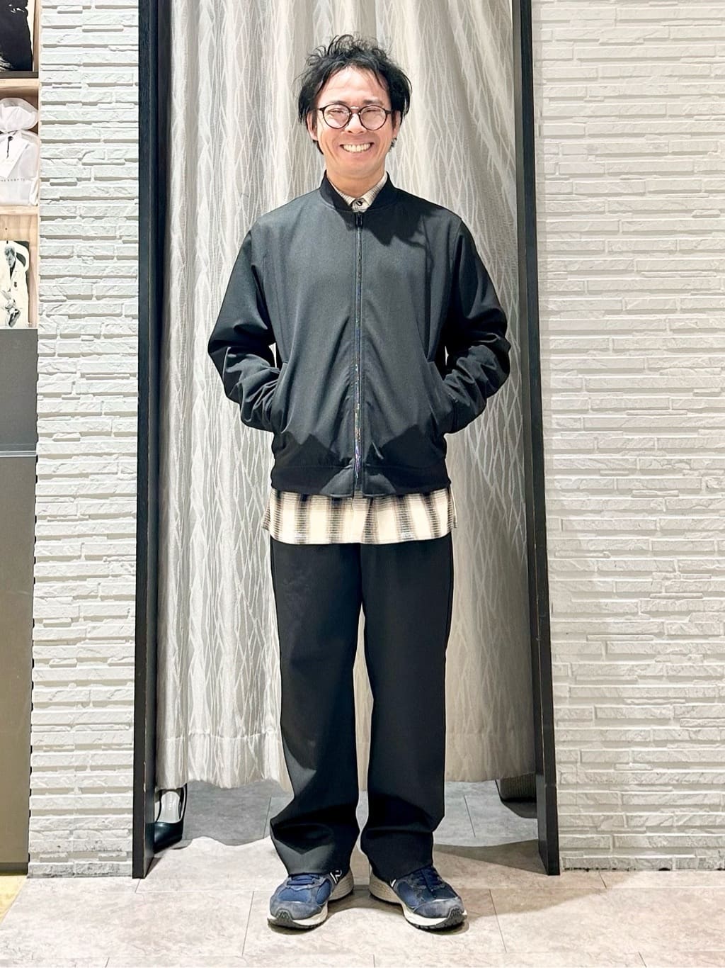 KENJI Iさんの「THE SHOP TK｜FLEX LINE ストレッチリブブルゾン　ストレッチ/防シワ/マシンウォッシャブル/セットアップ可」を使ったコーディネート