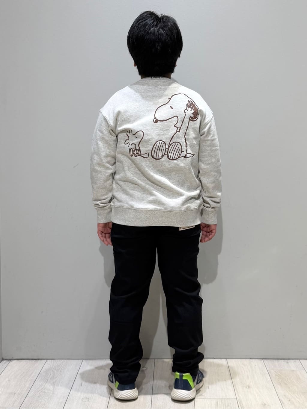 kuboさんの「THE SHOP TK｜【110－160】PEANUTS ／ ピーナッツ スヌーピーミニ裏毛スウェット」を使ったコーディネート