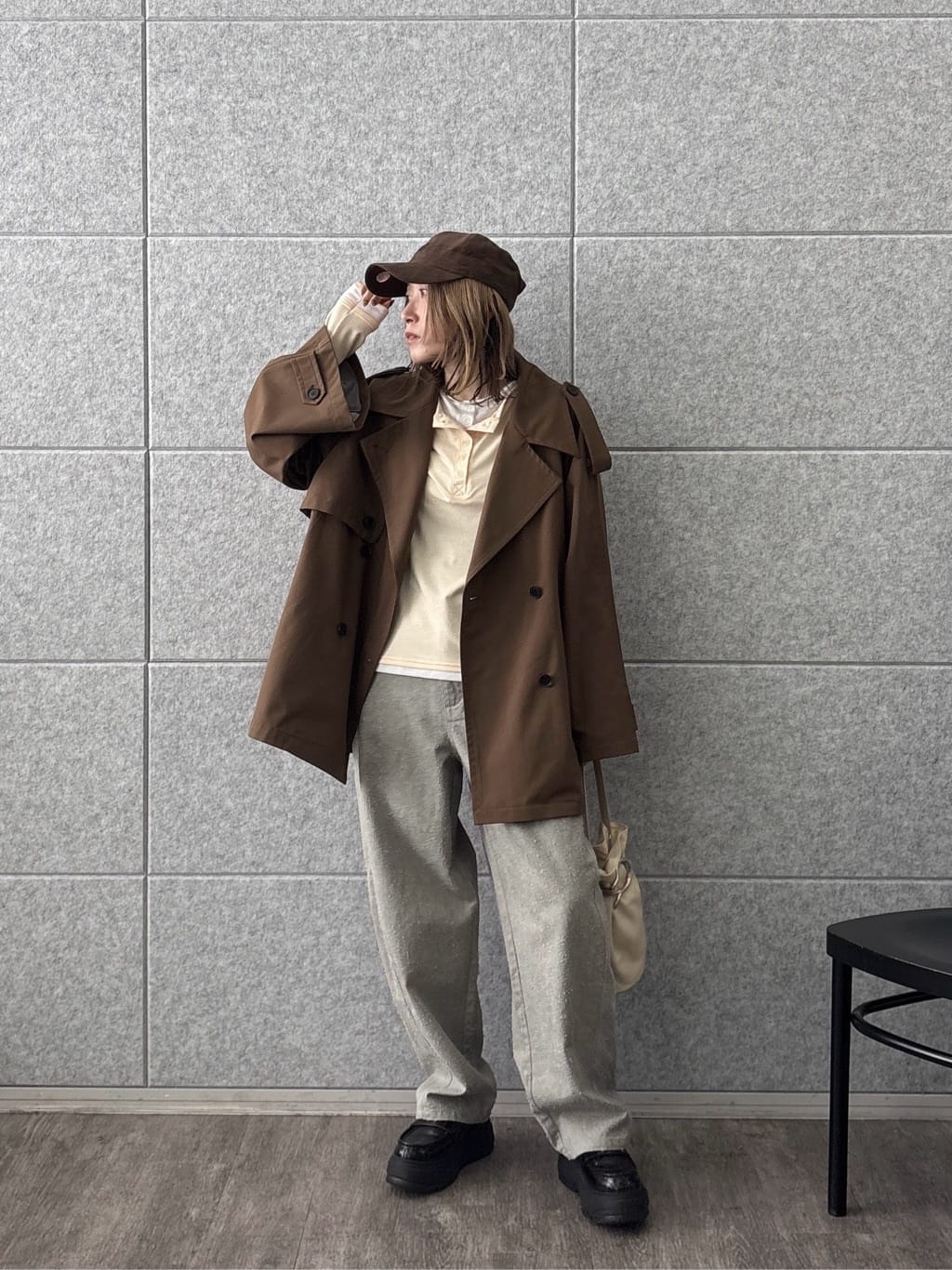 kotakiさんの「INDIVI｜【撥水】ボンディングショートトレンチ」を使ったコーディネート