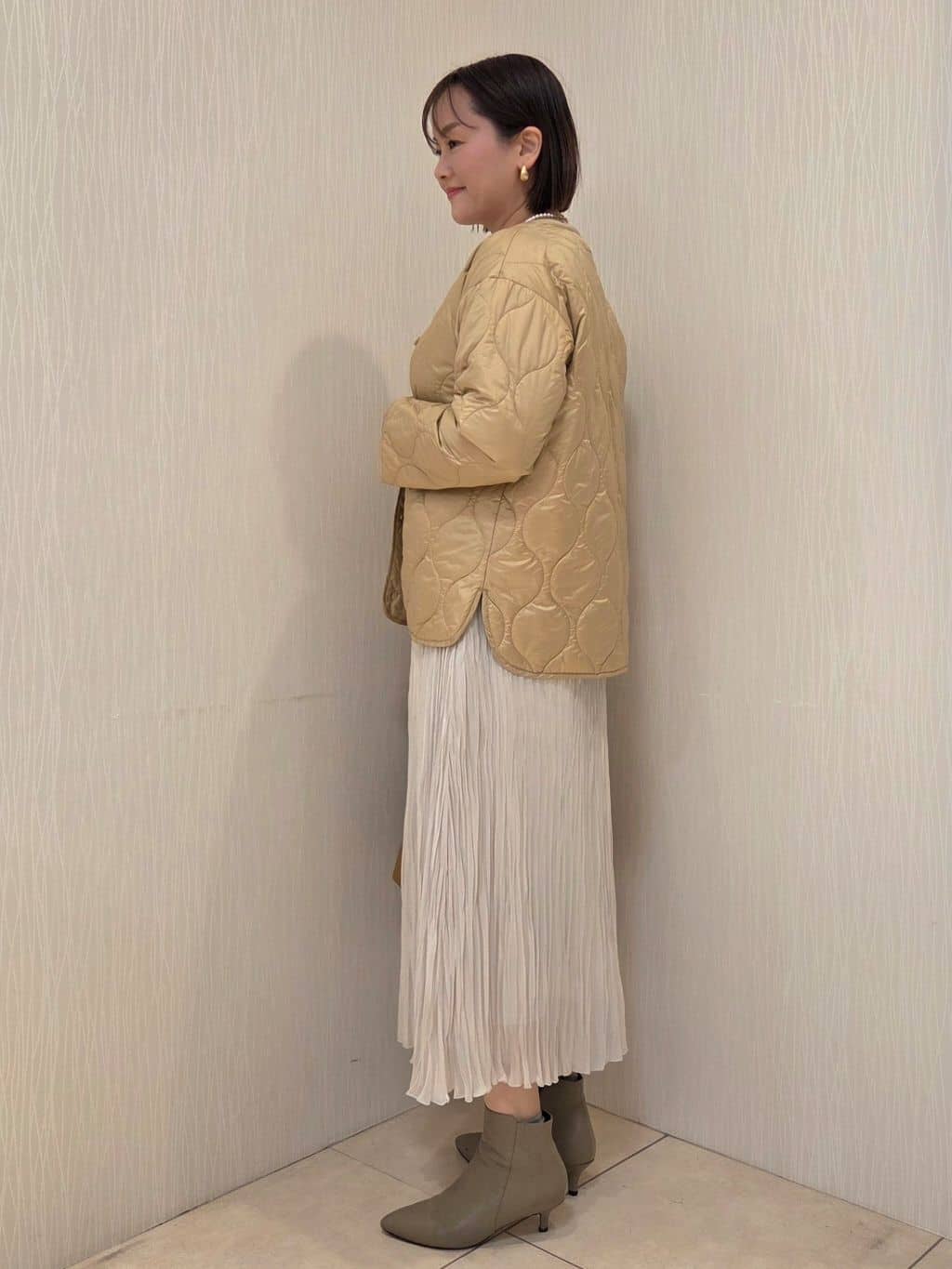 naokoさんの「UNTITLED｜【洗える】モックネックミラノリブニット」を使ったコーディネート