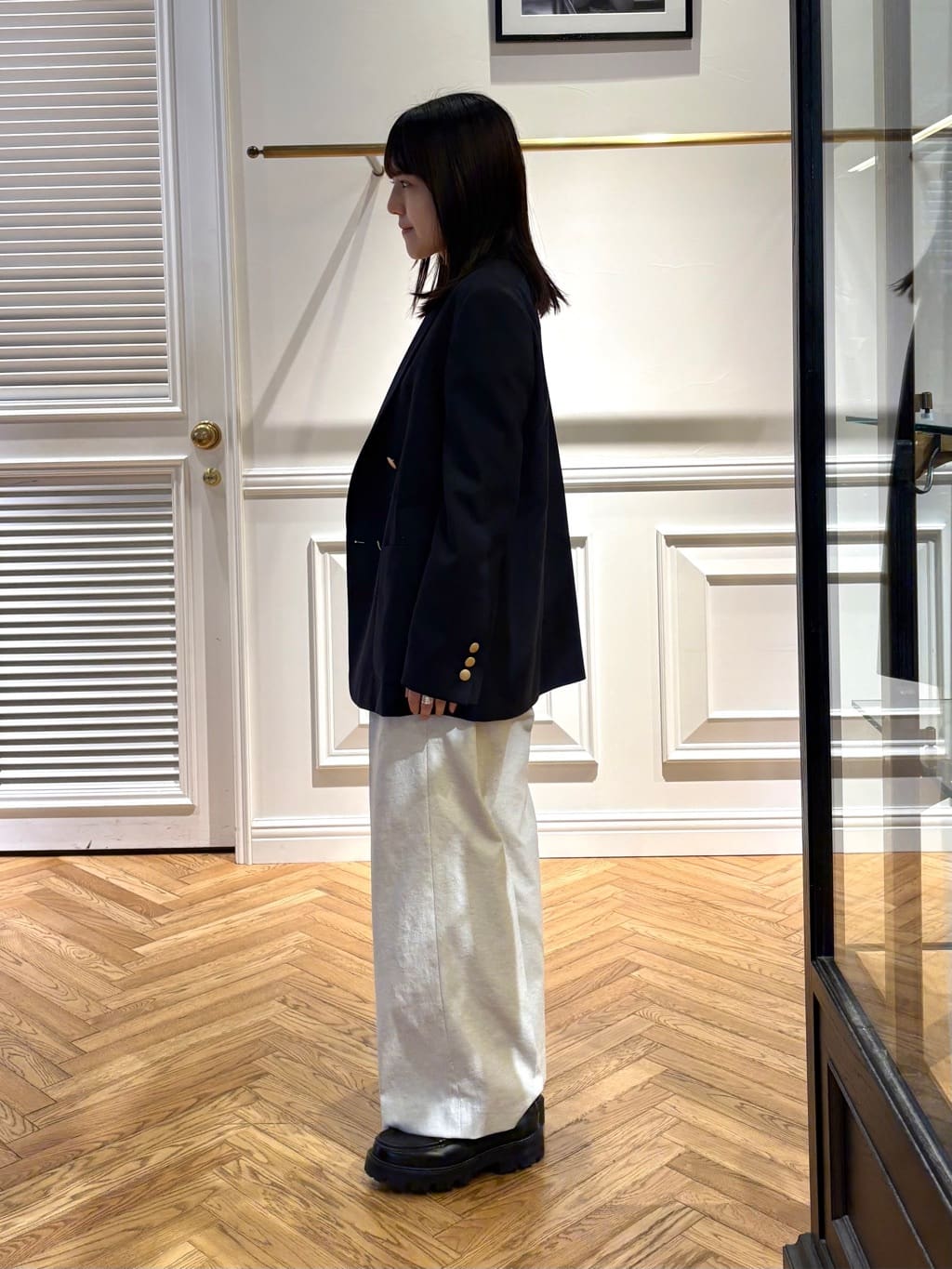 cocoさんの「DRESSTERIOR｜◆【ウォッシャブル】コットンフルニードルボーダーニット」を使ったコーディネート