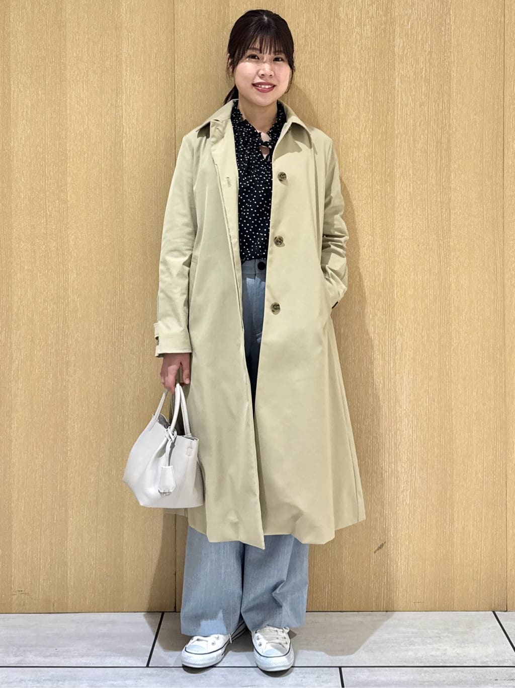 nanaさんの「UNTITLED｜◆【はっ水/洗える】タスランステンカラーコート」を使ったコーディネート
