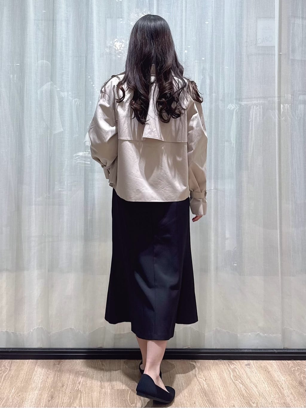 ぞうげさんの「OPAQUE.CLIP｜フェイクパールピンボウタイブラウス【洗濯機OK／イージーアイロン／ストレッチ】《XS-LL》」を使ったコーディネート