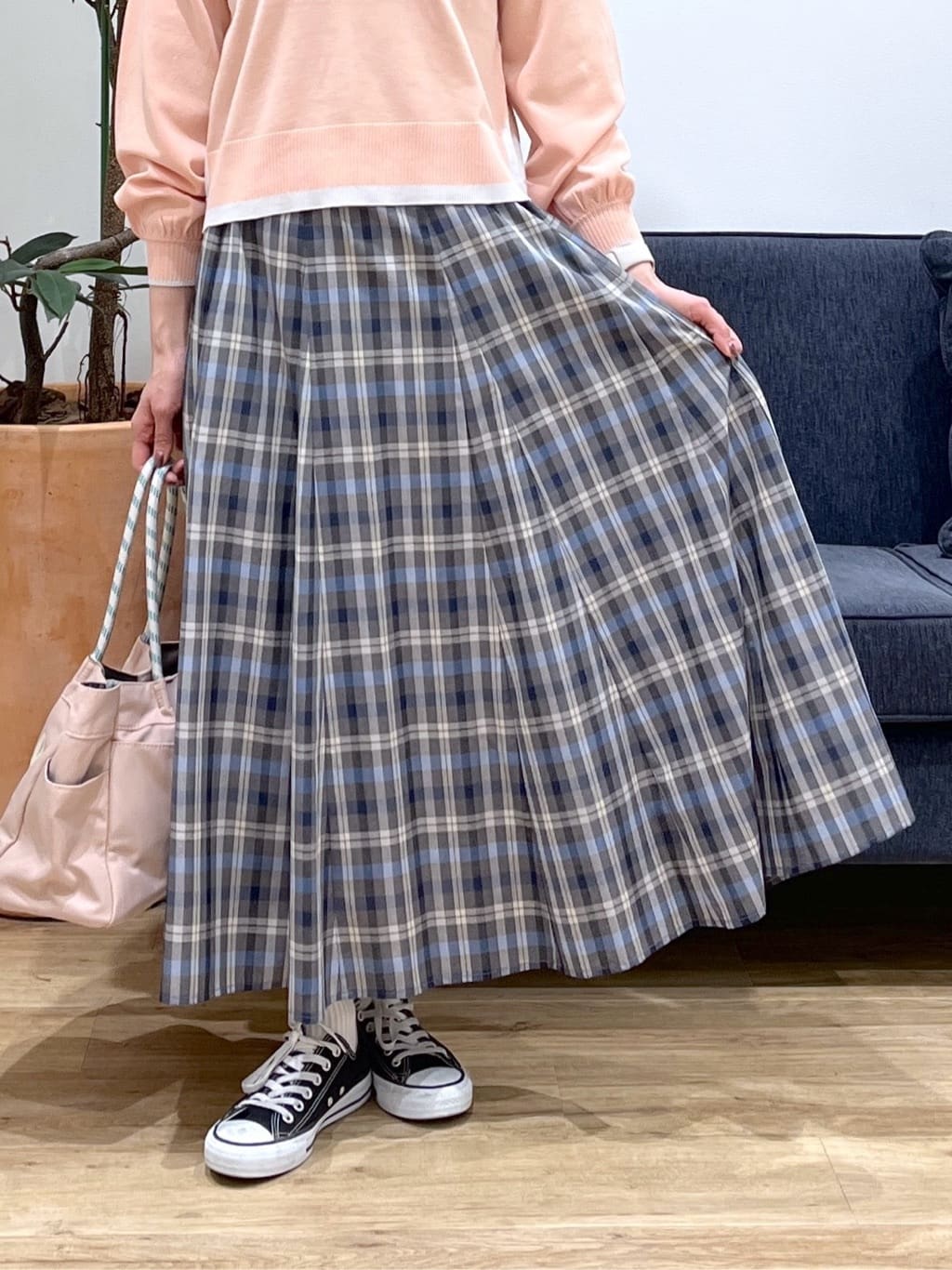 canaさんの「Dessin｜【洗える】バイカラーデザインニット」を使ったコーディネート