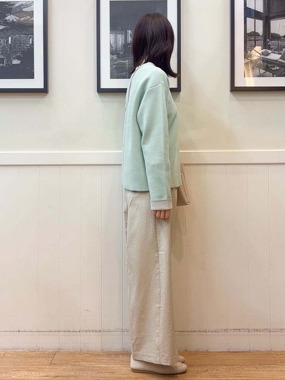 えぬさんの「SHOO･LA･RUE｜【洗濯機可/セットアップ可/UV/SS-LL】楽してきちんと きれい見えゆったりワイドパンツ」を使ったコーディネート