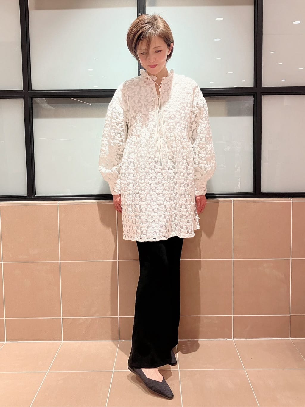 Ｋさんの「ESPERANZA｜Oito和紙フラットパンプス」を使ったコーディネート