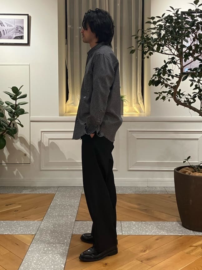 junyaさんの「DRESSTERIOR｜ミニチェックシャツ」を使ったコーディネート