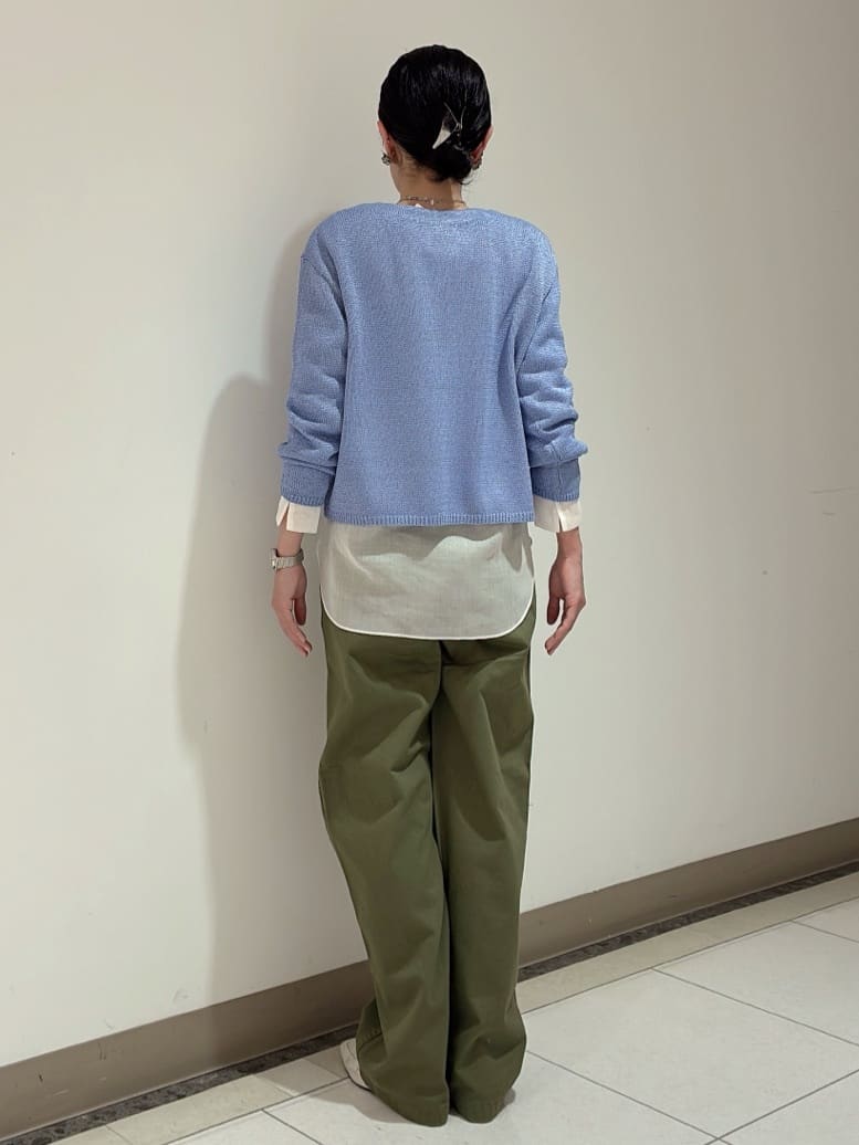 環さんの「UNTITLED｜◆【洗える/光沢感】ファンシーヤーンニット」を使ったコーディネート