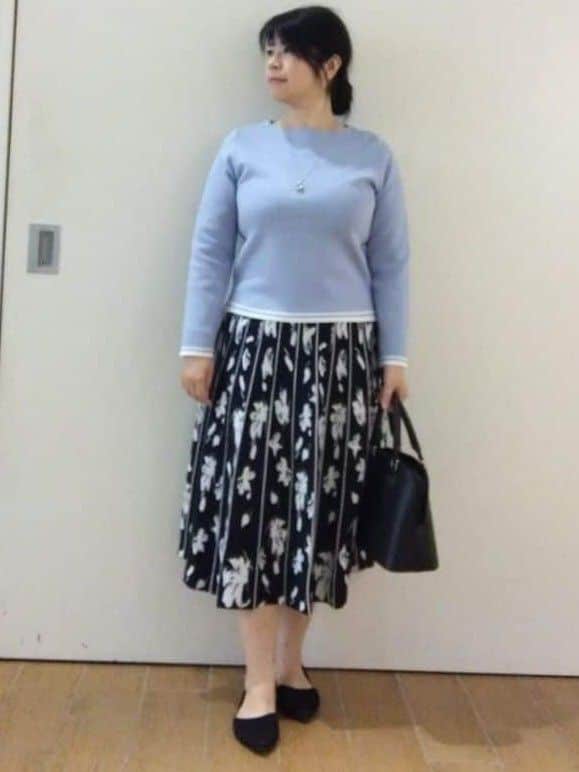 sakoさんの「Reflect｜【セットアップ可】ダブルジャカードニットプルオーバー」を使ったコーディネート