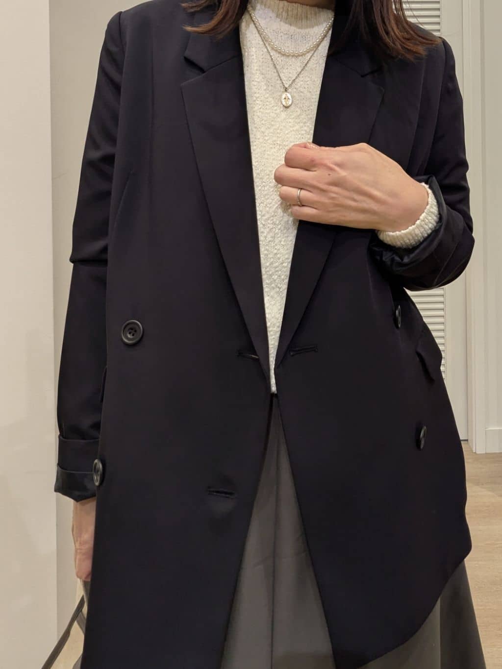enさんの「Dessin｜【入卒/セレモニー/お仕事/セットアップ可能】ダブルジャケット」を使ったコーディネート