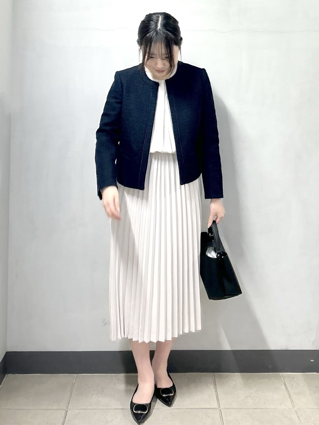 sayaさんの「OPAQUE.CLIP｜《通勤対応》 コットンツイードジャケット」を使ったコーディネート