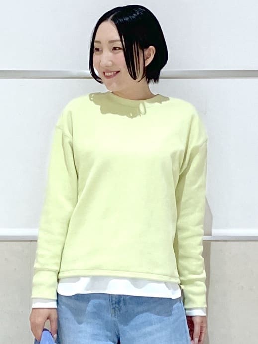 eriko さんの「Dessin｜【前後2WAY/洗える】ドロストリブカットソー」を使ったコーディネート