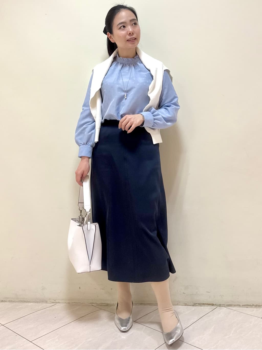 rincoさんの「Reflect｜レースデザインスリーブカーディガン」を使ったコーディネート