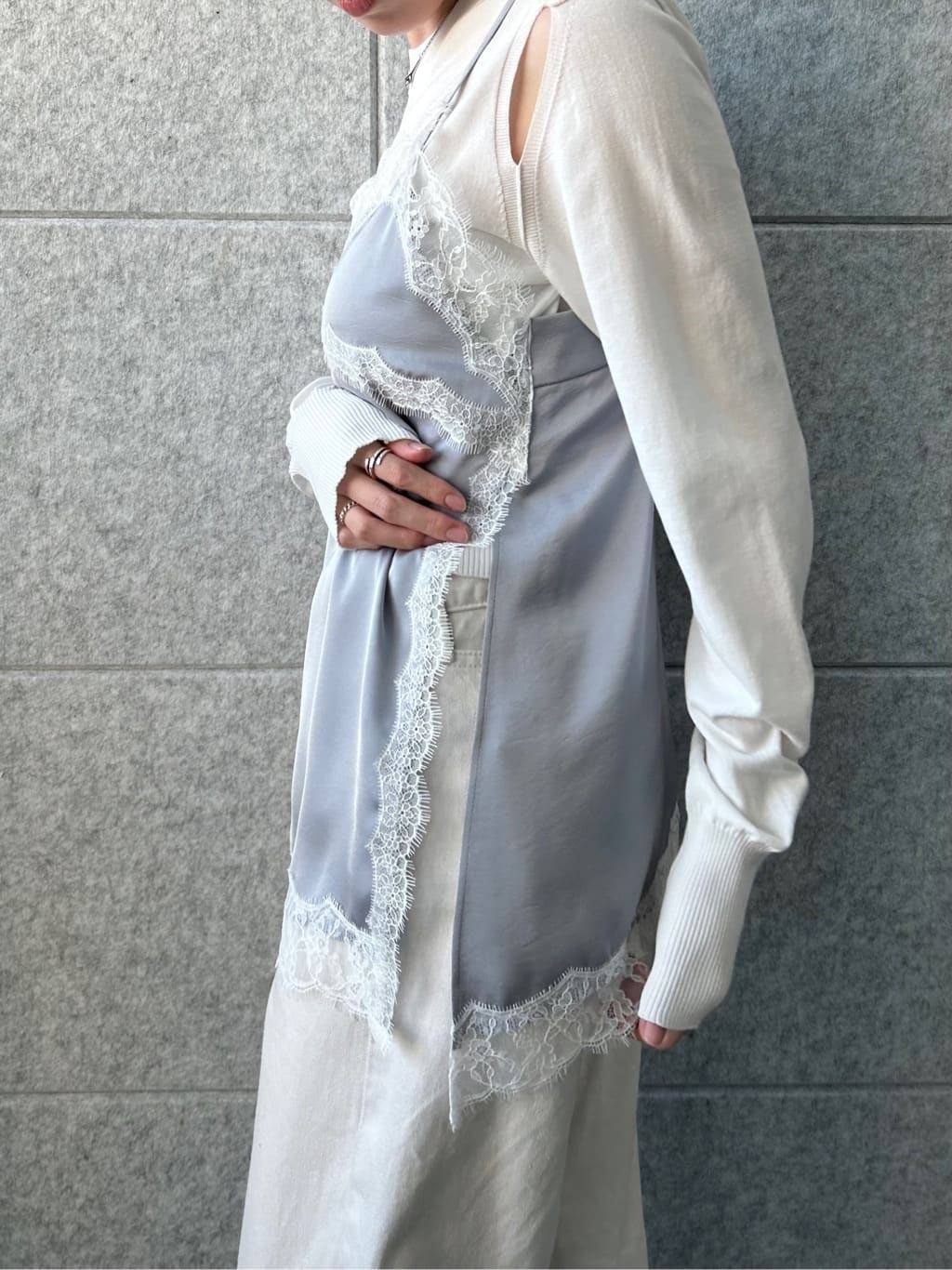 honoka Aさんの「CODE A｜lingerie mood lace cami」を使ったコーディネート
