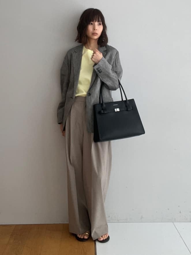 misaさんの「DRESSTERIOR｜◆ウォッシャブルコットンカシミヤプルオーバーニット」を使ったコーディネート