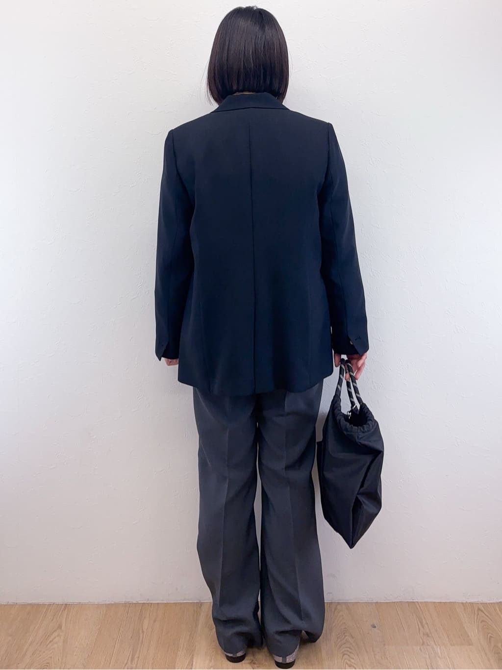 Takeさんの「OPAQUE.CLIP｜金ボタンダブルブレストテーラードジャケット／セットアップ対応【洗える】」を使ったコーディネート