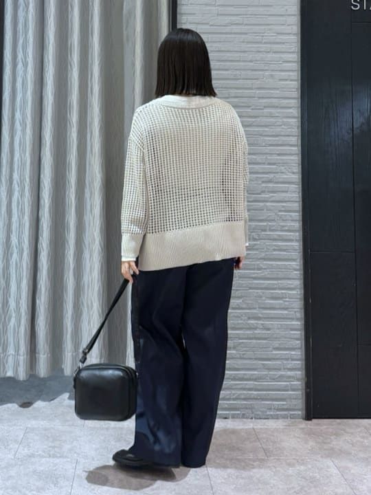 chさんの「THE SHOP TK｜メッシュニットプルオーバー」を使ったコーディネート