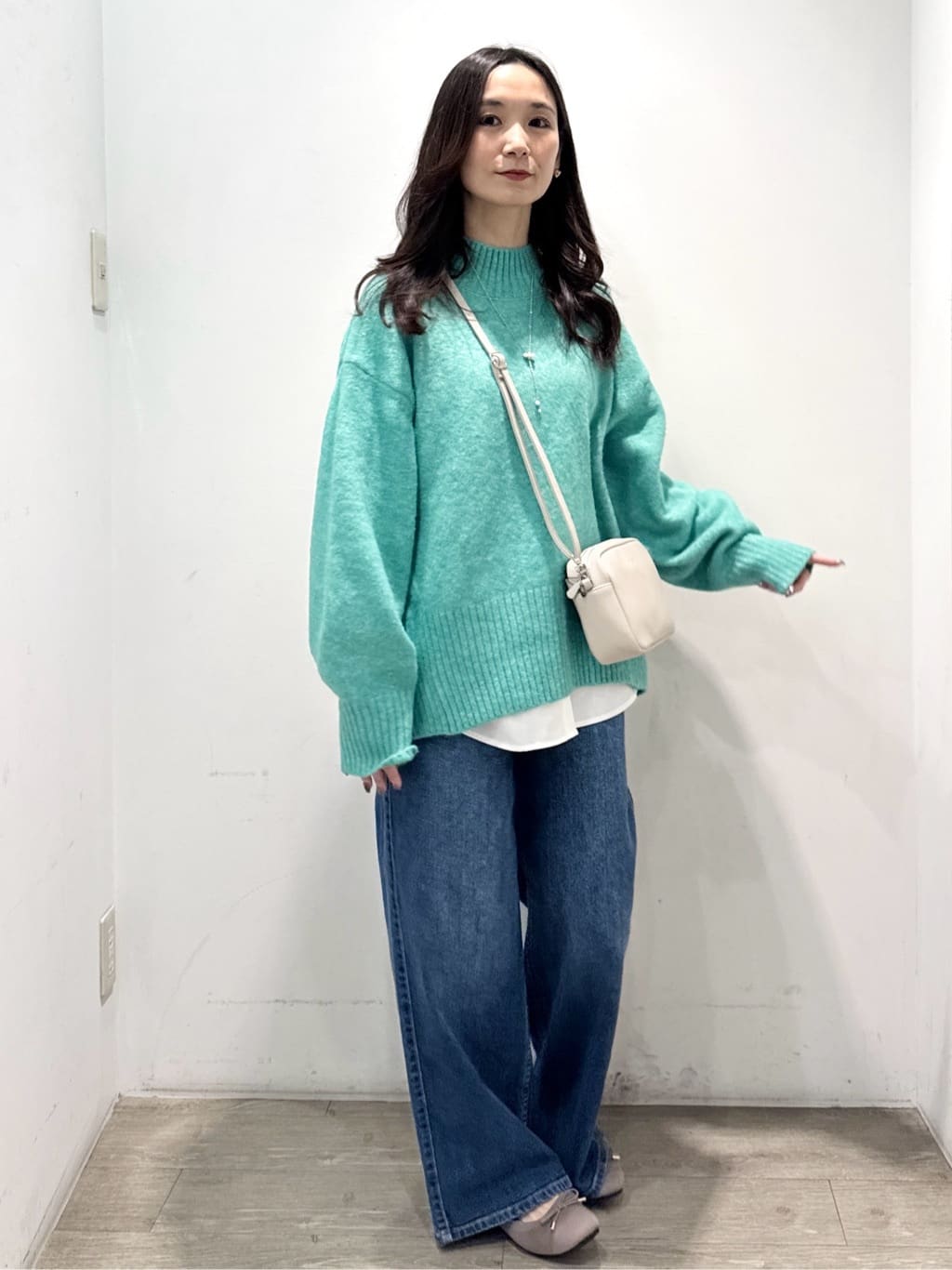 yuicciさんの「OPAQUE.CLIP｜ふわふわハイネックニット【洗濯機OK】」を使ったコーディネート