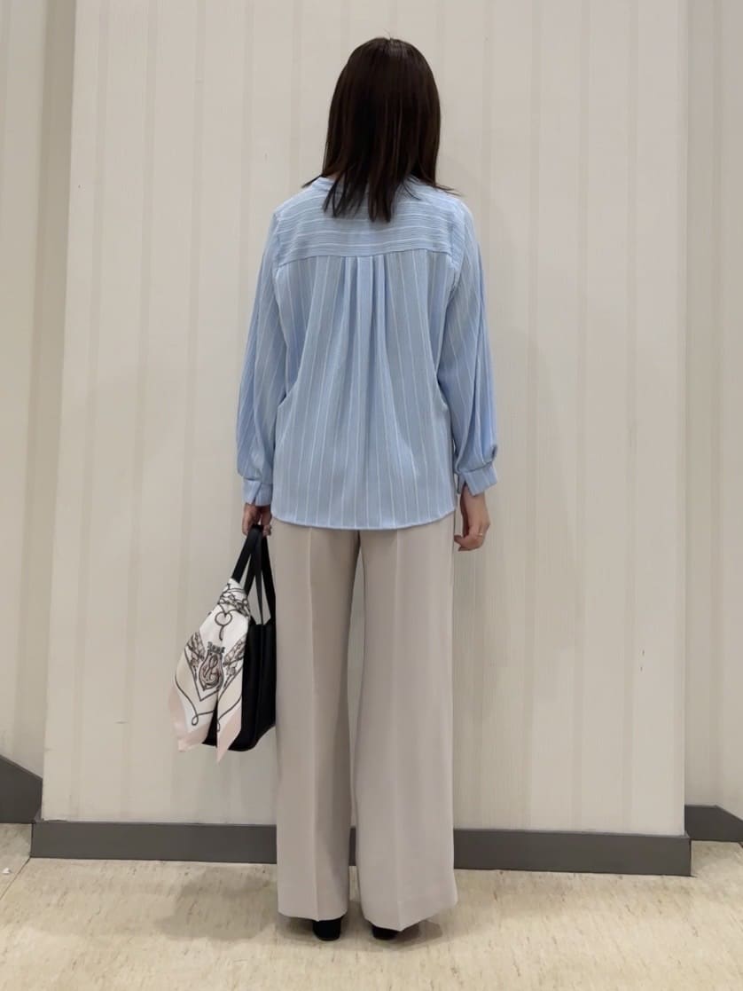 ちひさんの「INDIVI｜【洗える／UVケア／SETUP可】着る日傘ワイドパンツ」を使ったコーディネート
