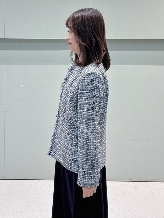 makiさんの「UNTITLED｜【セレモニー】パール調フリークリップネックレス」を使ったコーディネート