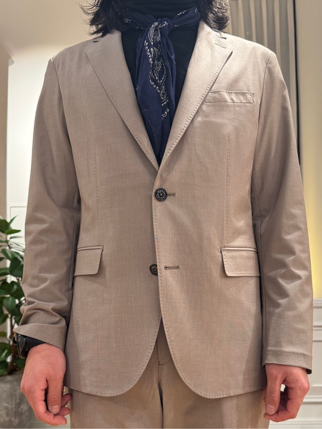 kawarataniさんの「DRESSTERIOR｜【セットアップ可/MonoMax4月号掲載/Safari5月号掲載】CARREMAN ストレッチジャ」を使ったコーディネート