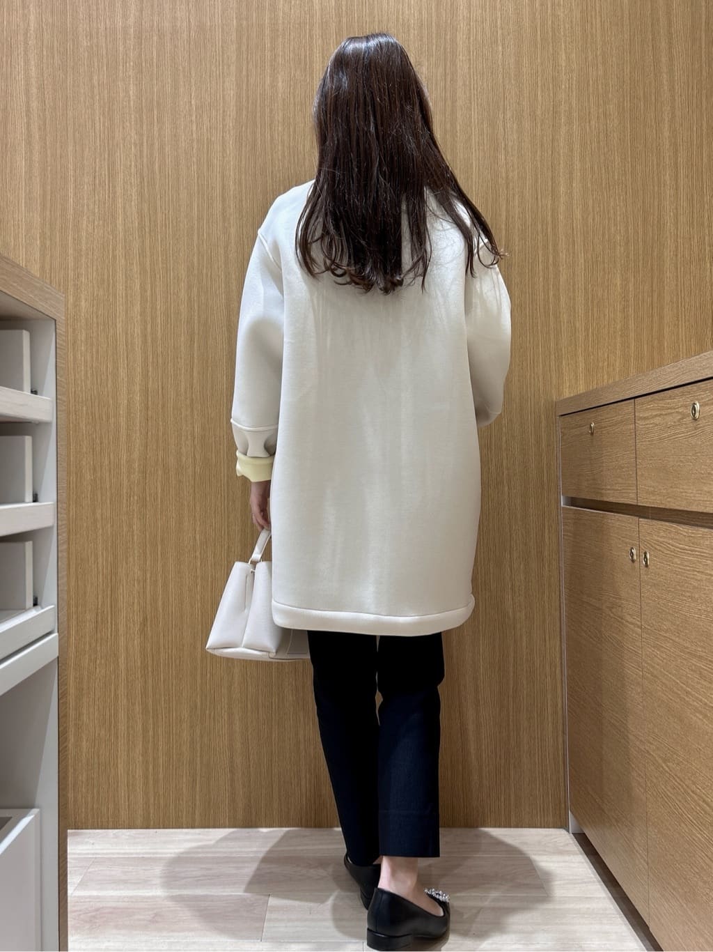 maiさんの「OPAQUE.CLIP｜リバーシブル配色ノーカラーコート【洗濯機OK】」を使ったコーディネート