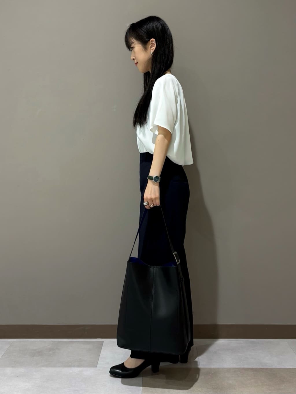 KEIKOさんの「INDIVI｜【UVケア】タックブラウス」を使ったコーディネート