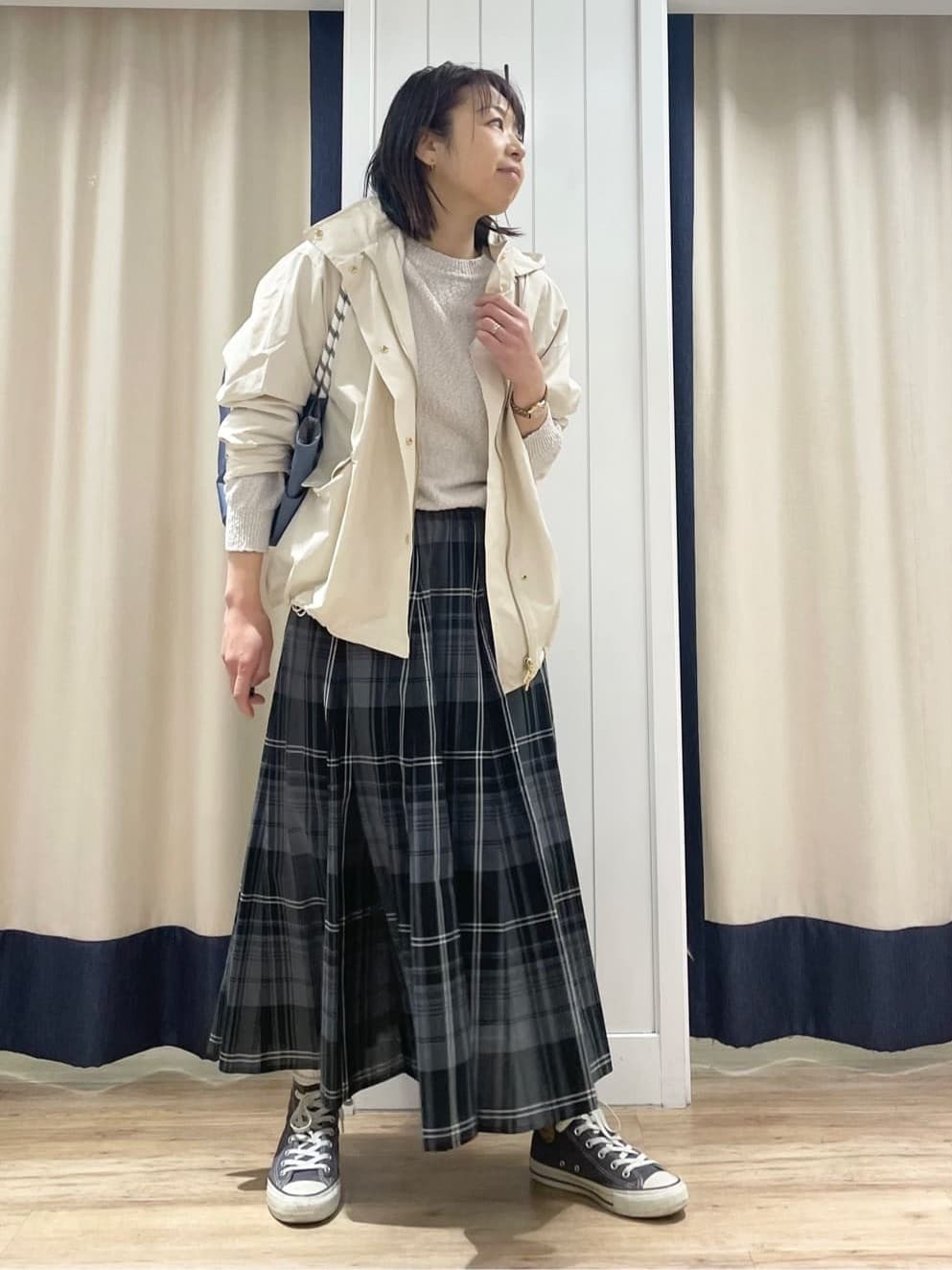 ISOさんの「Dessin｜【洗える】ローゲージコットンニット」を使ったコーディネート