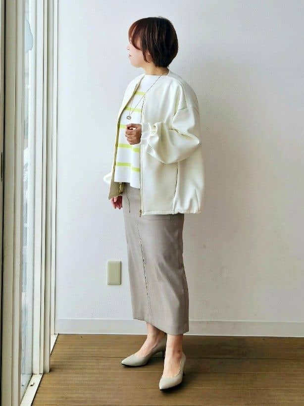やじまさんの「UNTITLED｜◆【ゆったり/洗える】クロップドニットプルオーバー」を使ったコーディネート
