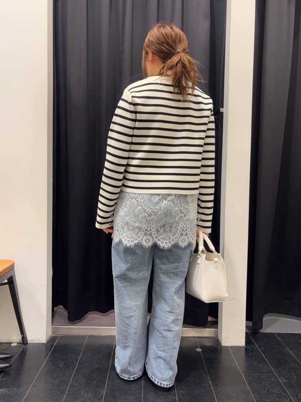 mameさんの「THE SHOP TK｜ハーフミラノカーデ」を使ったコーディネート