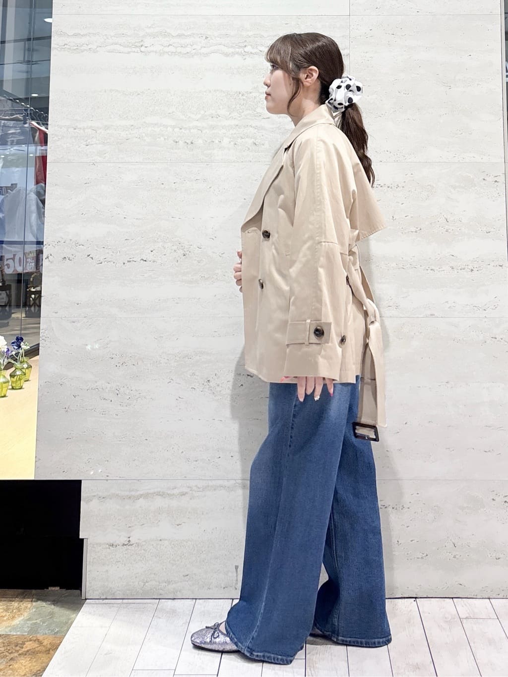 かほさんの「OPAQUE.CLIP｜【低反発】フラットバレエシューズ」を使ったコーディネート