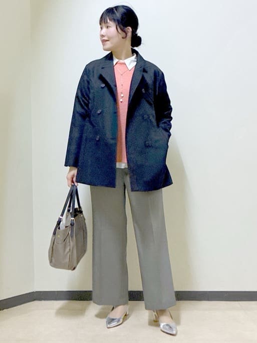  beni_gingerさんの「Reflect｜【オン・オフ着回しやすい◎】ダブルブレストジャケット」を使ったコーディネート