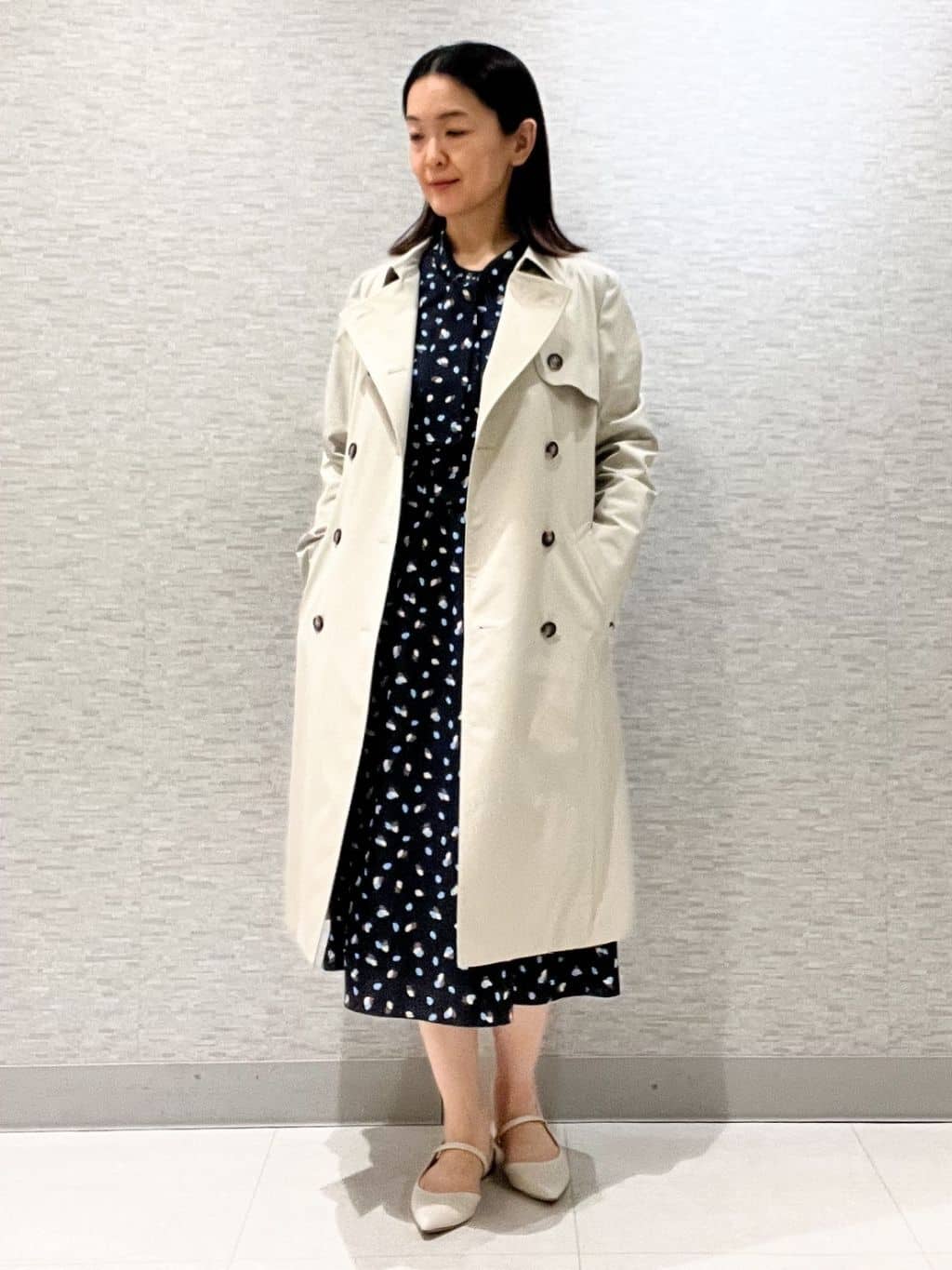 marikoさんの「Reflect｜【通勤／ライナー取り外し可】中綿ライナー付トレンチコート」を使ったコーディネート
