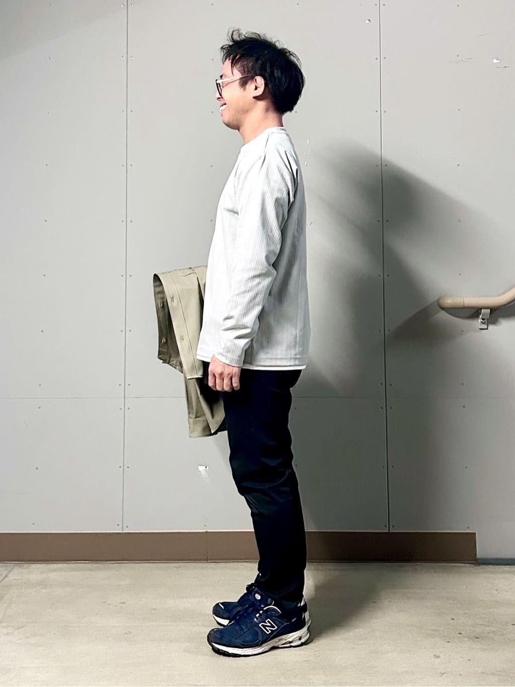KENJI Iさんの「THE SHOP TK｜FLEX LINE  カバーオール　ストレッチ/防シワ/マシンウォッシャブル/セットアップ可」を使ったコーディネート