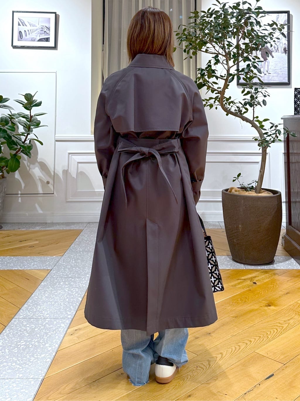 なべこさんの「DRESSTERIOR｜◆【ウォッシャブル/美シルエット】ライト トレンチコート」を使ったコーディネート