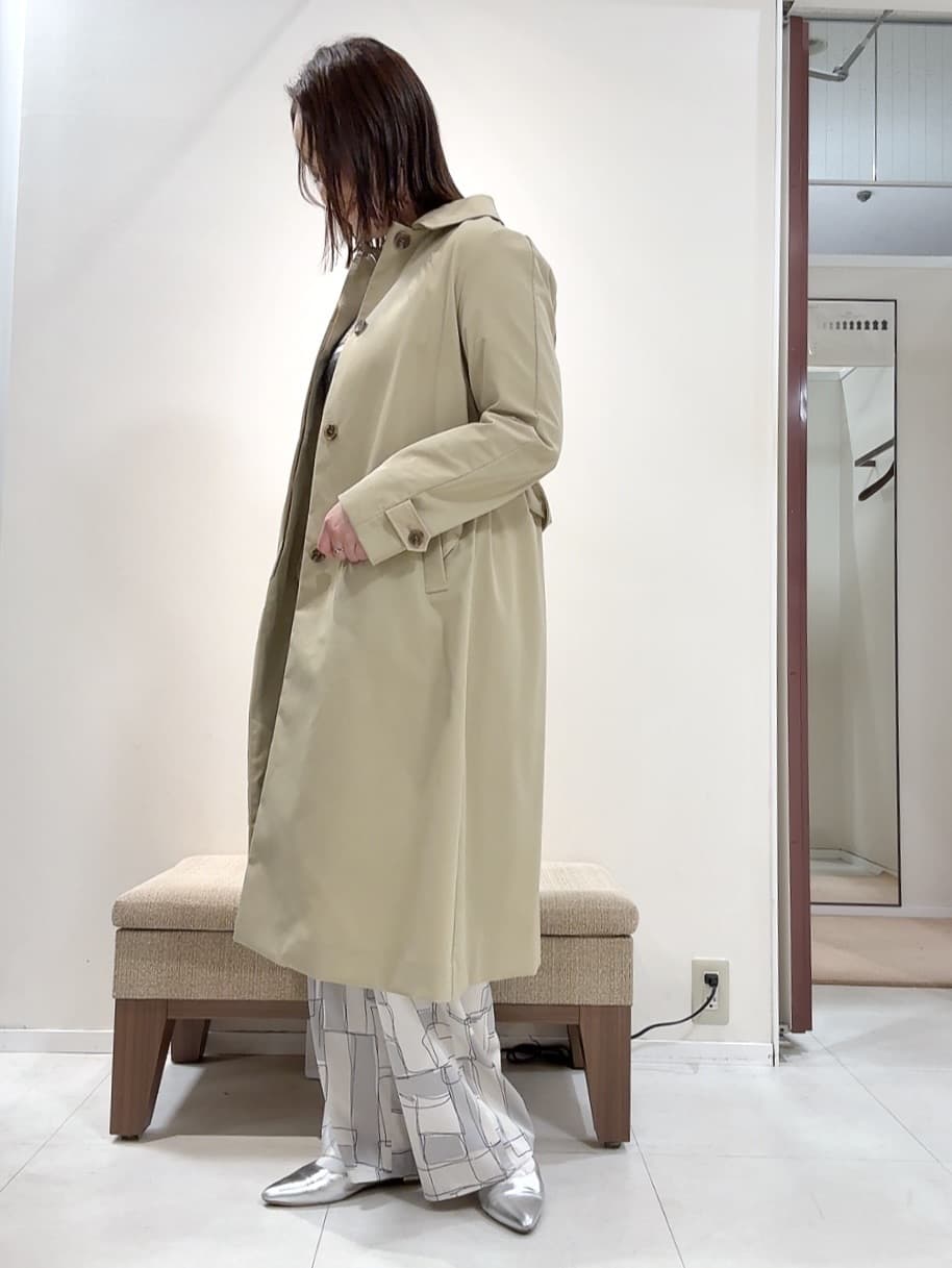 YUIさんの「UNTITLED｜◆【はっ水/洗える】タスランステンカラーコート」を使ったコーディネート
